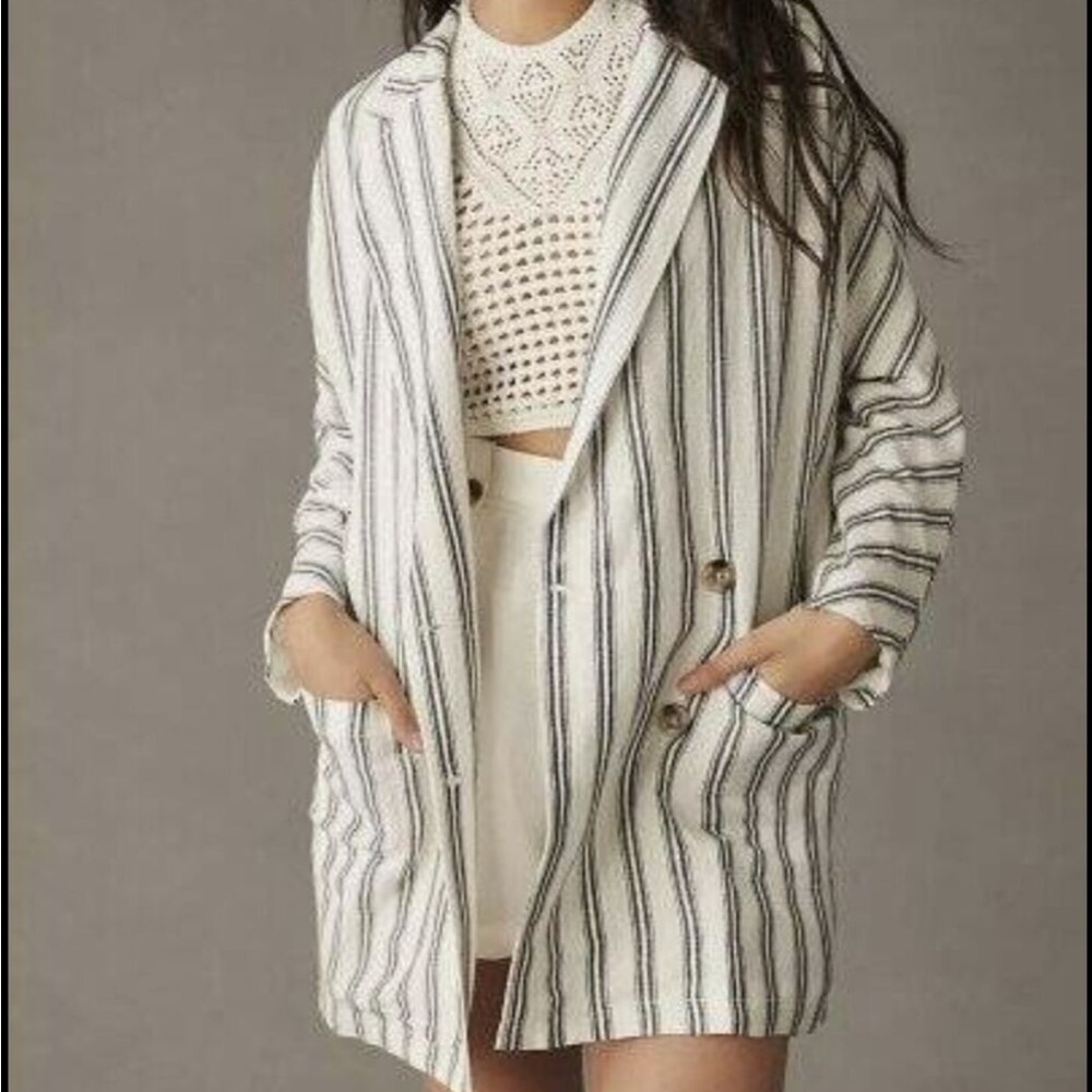 LS Pilcro Linen Oversized Blazer